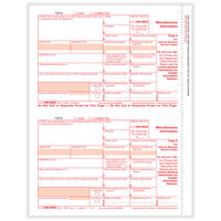 ComplyRight 1099 2-Up Federal Copy of Miscellaneous Income Tax Forms - 50/Pack