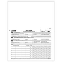 ComplyRight 8 1/2 inch x 11 inch 1095-B Employee / Employer Copy of Health Coverage Laser Tax Form - 50/Pack