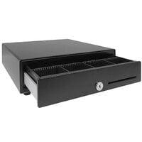 APG VB320-BL1313-B27 Vasario Series 13 inch x 13 inch Black Cash Drawer with CD-101A Cable