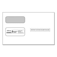 ComplyRight 1099 2-Up Double Window Self-Seal Envelope - 200/Pack
