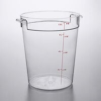 Cambro 8 Qt. Clear Round Polycarbonate Food Storage Container