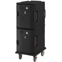 Cambro UPCH8002110 Ultra Camcart® Black Electric Hot Food Holding Cabinet in Fahrenheit - 220V