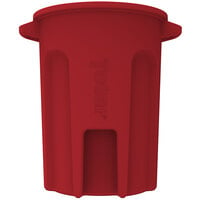 Toter RND32-B0570 32 Gallon Red Round Trash Can
