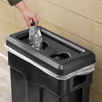 Toter SL000-20200 Black Bottle / Can Lid for 16 and 23 Gallon Slimline Trash Cans
