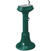 Halsey Taylor 4880 FR FTN 36 inch Forest Green Non-Filtered Freeze-Resistant Outdoor Cast Iron Drinking Fountain