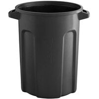 Toter RND32-B0200 32 Gallon Black Round Trash Can