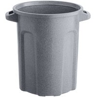 Toter RND20-B0149 20 Gallon Dark Gray Granite Round Trash Can