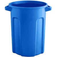 Toter RND32-B0705 32 Gallon Blue Round Trash Can
