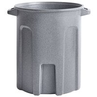 Toter RND55-B0149 55 Gallon Dark Gray Granite Round Trash Can