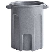 Toter RND32-B0149 32 Gallon Dark Gray Granite Round Trash Can