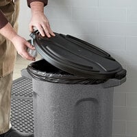 Toter RND20-L0200 Black Lid for 20 Gallon Round Trash Cans