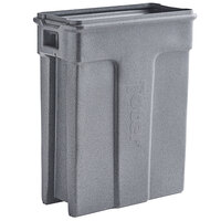 Toter SL023-00125 Slimline 23 Gallon Dark Gray Granite Trash Can