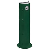 Halsey Taylor Endura II 4400FRKEVG Evergreen Non-Filtered Freeze-Resistant Outdoor Tubular Pedestal Drinking Fountain
