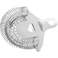 Franmara 4 3/4 inch Stainless Steel 2-Prong Cocktail Strainer 8740