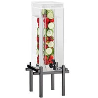 Cal-Mil 1132-1INF-13 Black One By One 1.5 Gallon Beverage Dispenser with Infusion Core