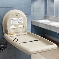 Koala Kare KB301-00 Beige Vertical Surface-Mounted Baby Changing Station / Table