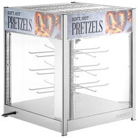 ServIt PDW18D1P 18 inch Full-Service Pizza Warmer with Rotating 4-Shelf Pizza Rack and Pretzel Rack