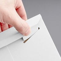 Stayflats® White Tab-Locking Rigid Mailer #10 - 7 inch x 9 inch - 100/Case