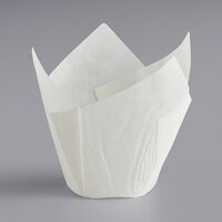 Enjay White Tulip Baking Cup 2" x 3 1/4" - 1000/Case