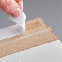 Stayflats® White Self-Sealing Rigid Mailer #1 - 6 inch x 8 inch - 100/Case