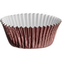 Enjay 2" x 1 1/4" Brown Foil Baking Cup - 10200/Case