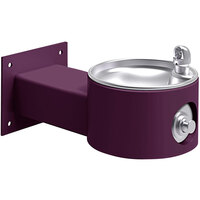Halsey Taylor Endura II 4405FRKPUR Purple Non-Filtered Freeze-Resistant Outdoor Tubular Wall Mount Drinking Fountain