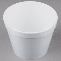 Dart 24MJ48 24 oz. White Foam Food Container - 500/Case