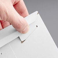 Stayflats® White Tab-Locking Rigid Mailer #9 - 6 inch x 6 inch - 200/Case