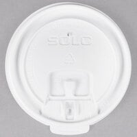 Solo LB3081 8 oz. White Tear Tab Lid - 100/Pack