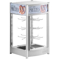 ServIt PDW12D2P 12 inch Self-Service Pizza Warmer with Rotating 4-Shelf Pizza Rack and Pretzel Rack