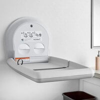 Koala Kare KB301-05 White Granite Vertical Surface-Mounted Baby Changing Station / Table