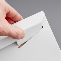 Stayflats® White Tab-Locking Rigid Mailer #6 - 13 inch x 18 inch - 100/Case