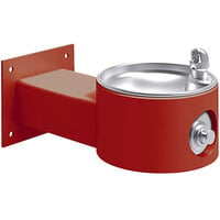 Halsey Taylor Endura II 4405FRKRED Red Non-Filtered Freeze-Resistant Outdoor Tubular Wall Mount Drinking Fountain