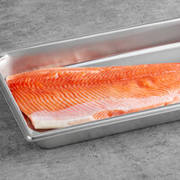Wulf's Fish 3-5 lb. Boneless Ora King Salmon Fillet 10 lb. Case