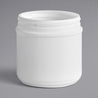 44 oz. White HDPE Plastic Canister - 76/Case