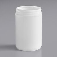 76 oz. White HDPE Plastic Canister - 57/Case