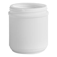 19 oz. White HDPE Plastic Canister - 216/Case