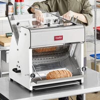 Estella Countertop Bread Slicer - 5/8 inch Slice Thickness, 18 3/4 inch Max Loaf Length - 110V, 1/4 hp