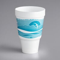 Dart Horizon 32 oz. Teal Foam Travel Cup - 500/Case