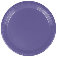 Creative Converting 28115011 7 inch Purple Plastic Plate - 240/Case