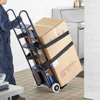Lavex Industrial Blue 600 lb. Appliance Hand Truck with 6 inch x 2 inch Thermoplastic Rubber Wheels