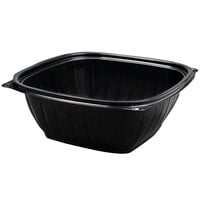 Dart B64SB PresentaBowls Pro 64 oz. Black Square Plastic Bowl - 252/Case