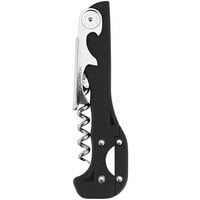 Franmara Boomerang Nickel-Plated Two-Step Waiter's Corkscrew with Soft-Touch Black Handle 2037NIC