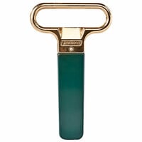 Franmara Ahh Super! Brass-Plated Two-Prong Cork Extractor with Dark Green Sheath 2126-13