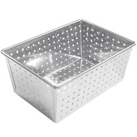 Gobel 10 5/8 inch x 4 1/8 inch Tin-Plated Perforated Loaf Pan 123690