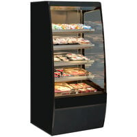 Federal Industries VHSS-2478C Vision Series 24" Curved Heated Self-Serve Merchandiser with Four Shelves - 208/240V
