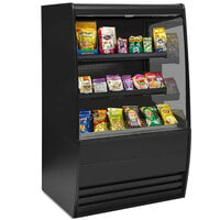Federal Industries VNSS-6060C Vision Series 59 1/4" Curved Non-Refrigerated High Profile Self-Serve Merchandiser with Two Shelves