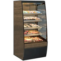 Federal Industries VHSS-3678C Vision Series 36 inch Curved Heated Self-Serve Merchandiser with Four Shelves - 208/240V