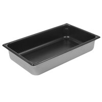 Vollrath 70042 Super Pan V® Full Size 4 inch Deep Anti-Jam Stainless Steel SteelCoat x3 Non-Stick Steam Table / Hotel Pan - 22 Gauge