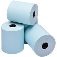 Point Plus 3 1/8 inch x 230' Blue Phenol- and BPA Free Thermal Cash Register POS Paper Roll Tape - 50/Case